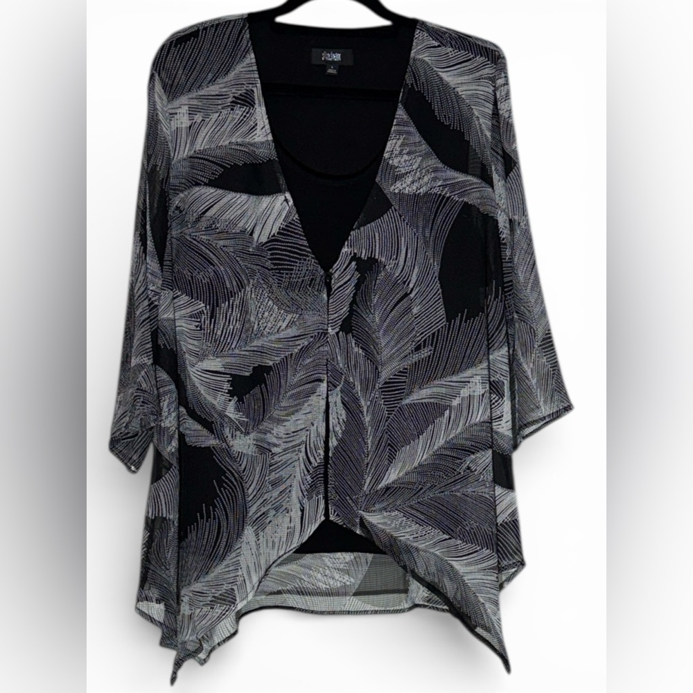 Investments Black Slim Factor Cardigan